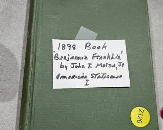 ANTIQUE BOOK BENJAMIN FRANKLIN