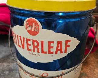 SILVERLEAF LARD TIN