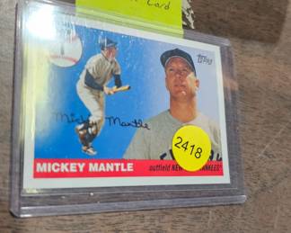 BASEBALL CARD MICKEY MANTLE