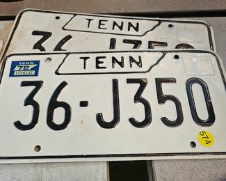 VINTAGE TN LICENSE PLATE