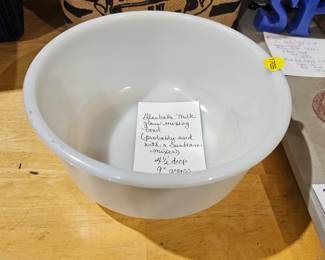 MILK GLASS BOWL