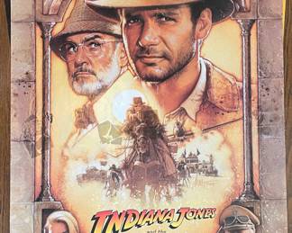 Vintage Indiana Jones movie poster 