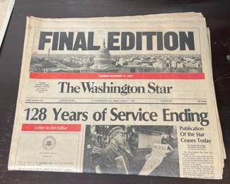 The Washington Star Final Edition 8/7/1981