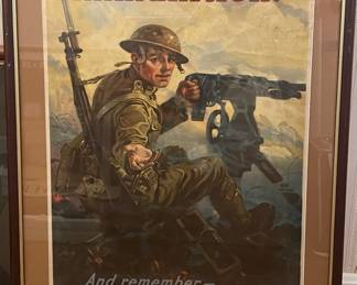 WWI "Ammunition - Bonds Buy Bullets" Poster