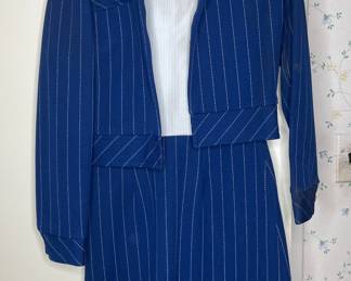 Vintage pinstripe dress & jacket set
