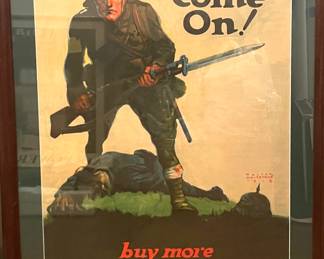 WWI "Come on! buy more Liberty Bonds" Poster