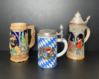 German beer steins vtg
