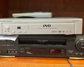 Vintage VHS & DVD players 