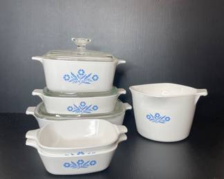 Corningware Blue Corn Flower vtg