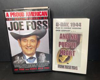 Signed copies A Proud American Joe Floss & And No Purple Heart