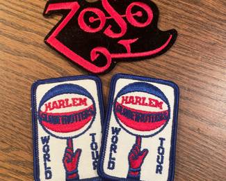 Led Zeppelin & Harlem globetrotters vtg patches 