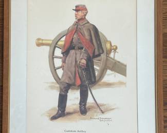 "Confederate Artillery" by Raymond Larpenteur
