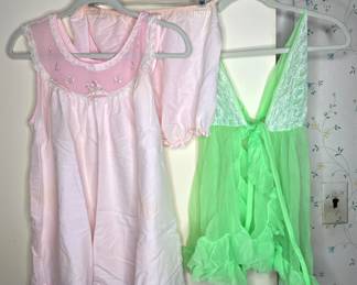 Babydoll nightshirt & bloomer sets vtg 