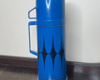 Vtg. Aladdin blue diamond Thermos