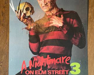Vintage A Nightmare on Elm Street 3 movie poster 