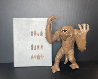 Star Wars Action Figure Archive book & vintage Kenner Rancor Monster action figure