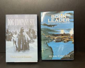 Signed copies Dog Company Six & born Leader