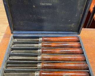 Craftsman Professional 8-piece wood turning lathe chisels