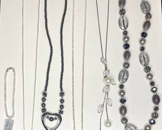 Sterling silver & costume necklaces & bracelet Including Premier Design & Monet