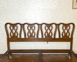 MCM headboard with frame