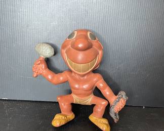 Vintage Rempel Chief Wahoo rubber squeak toy Cleveland Indians