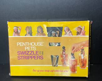 Vtg. PentHouse Pets Swizzle Strippers