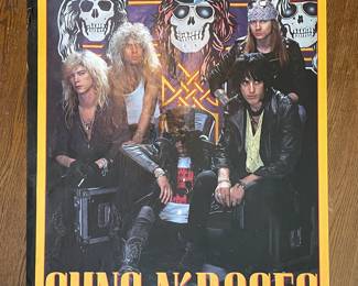 Vintage 80’s Guns N’ Roses poster 