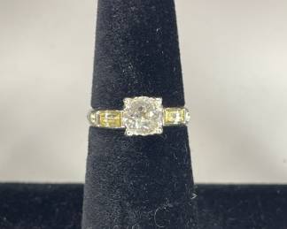 Sterling silver CZ ring