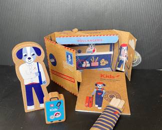 Wood activity kit by Air France vintage 