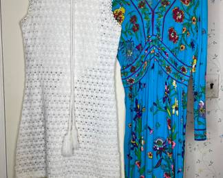 Vintage crochet and floral dresses