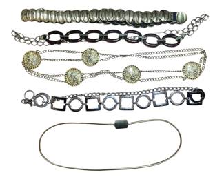 Vintage metal belts 