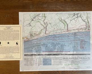 Top Secret D-Day map Omaha Beach East