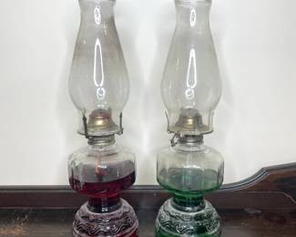 Vintage oil lamps 