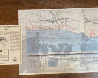 Top Secret D-Day map Omaha Beach West