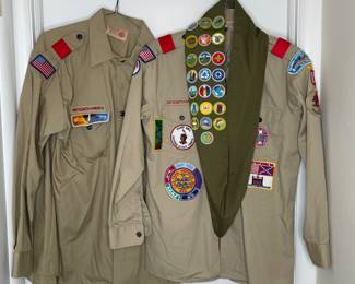 Vintage Boy Scouts shirts with patches 