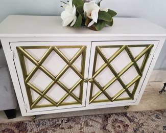 Buffet or storage cabinet. 2 door and 2 long shelves.