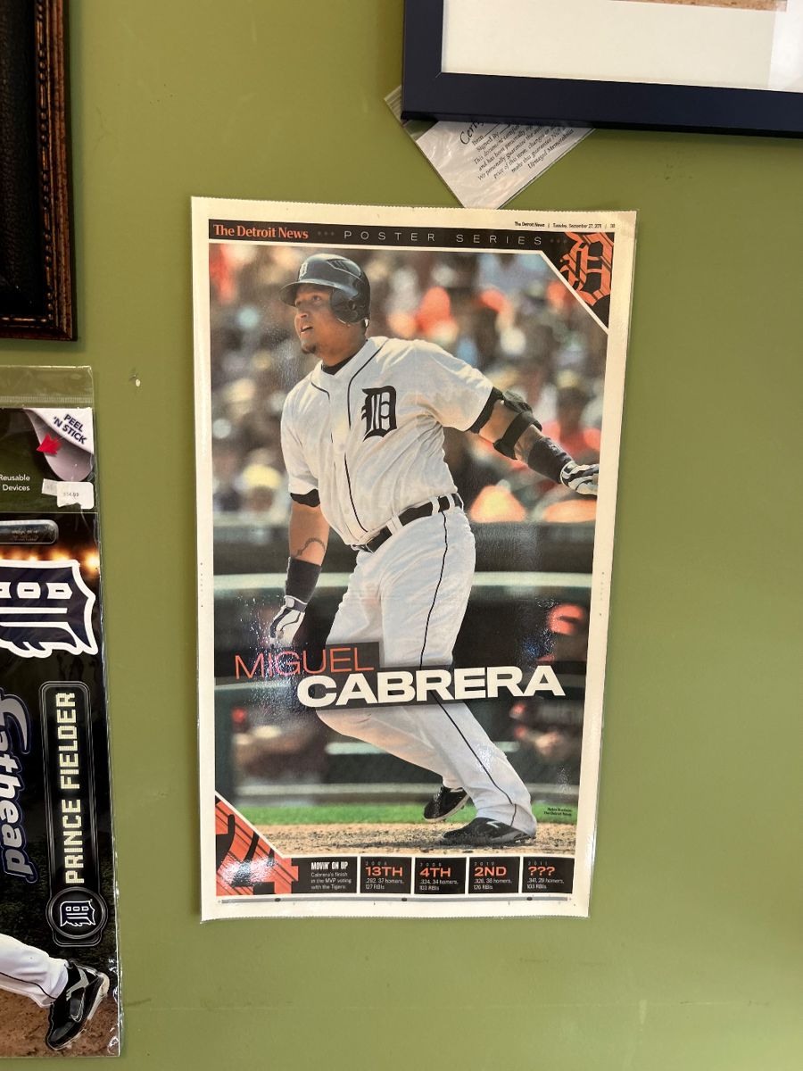Miguel Cabrera vintage poster