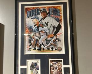 New York Yankee Derek Jeter “The Captain” with baseball cards