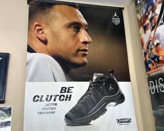 Derek Jeter “be clutch” Champs/Joran advertisement banner
