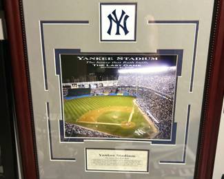Last Game Played at Yankee Stadium Framed Picture