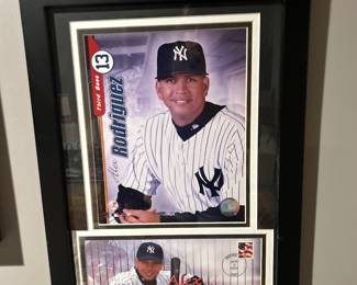 New York Yankee Framed Alex Rodriguez