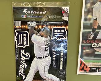 Fathead Prince Fielder Detroit Tiger stickers