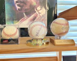 Baseballs autographed