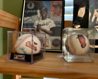 Hank Aaron autographed picture