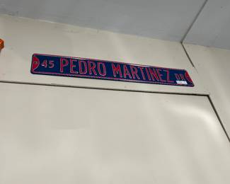 Boston red Sox Pitcher Pedro Martinez Street Sign
