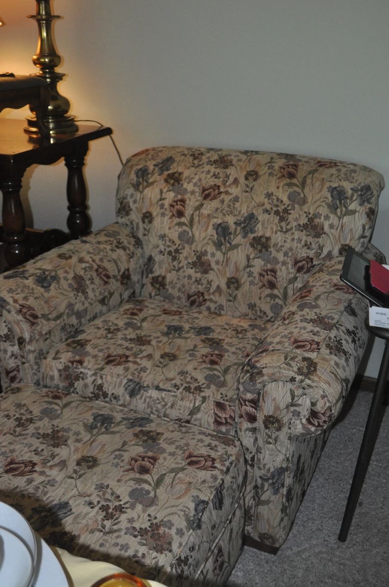 Flex-Steel Chair and Ottoman