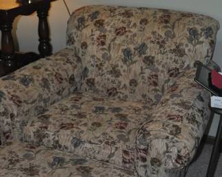 Flex-Steel Chair and Ottoman