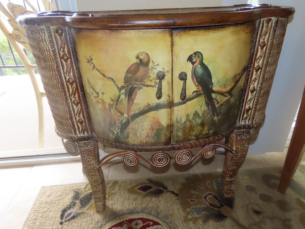 Decorative entry cabinet.