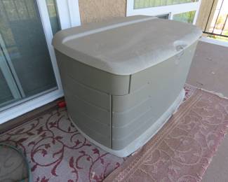 Outdoor storage chest.