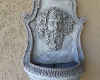 Wall water feature.